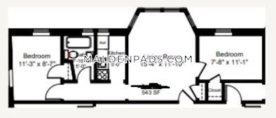 Malden 2 Bed, 1 Bath Unit - $2,300